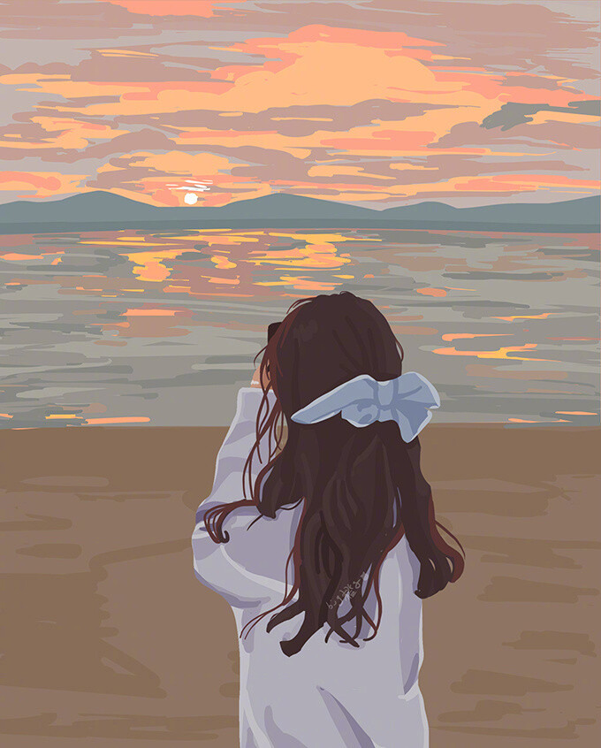 情侣头像
cr：big橙子插画 ​