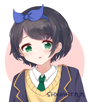 租借女友/	更科瑠夏/短发/可爱/萌系/头像/黑发/动漫/同人/半身/q版/by SHXoyrt九九
