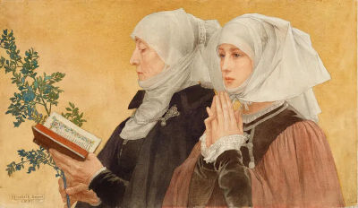 Elisabeth Sonrel《Les Rameaux》/ 1897年 / 牛津大学Ashmolean博物馆藏