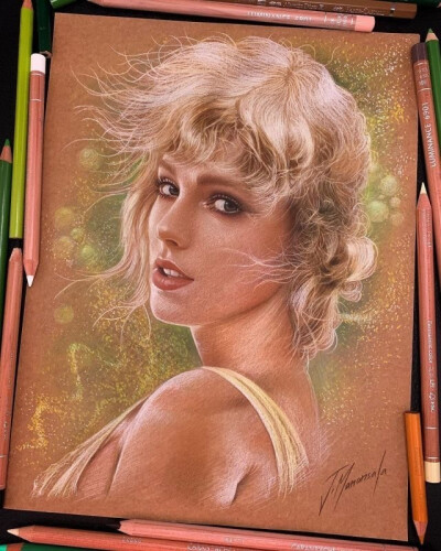 Taylor Swift 彩铅
by Jose Manansala