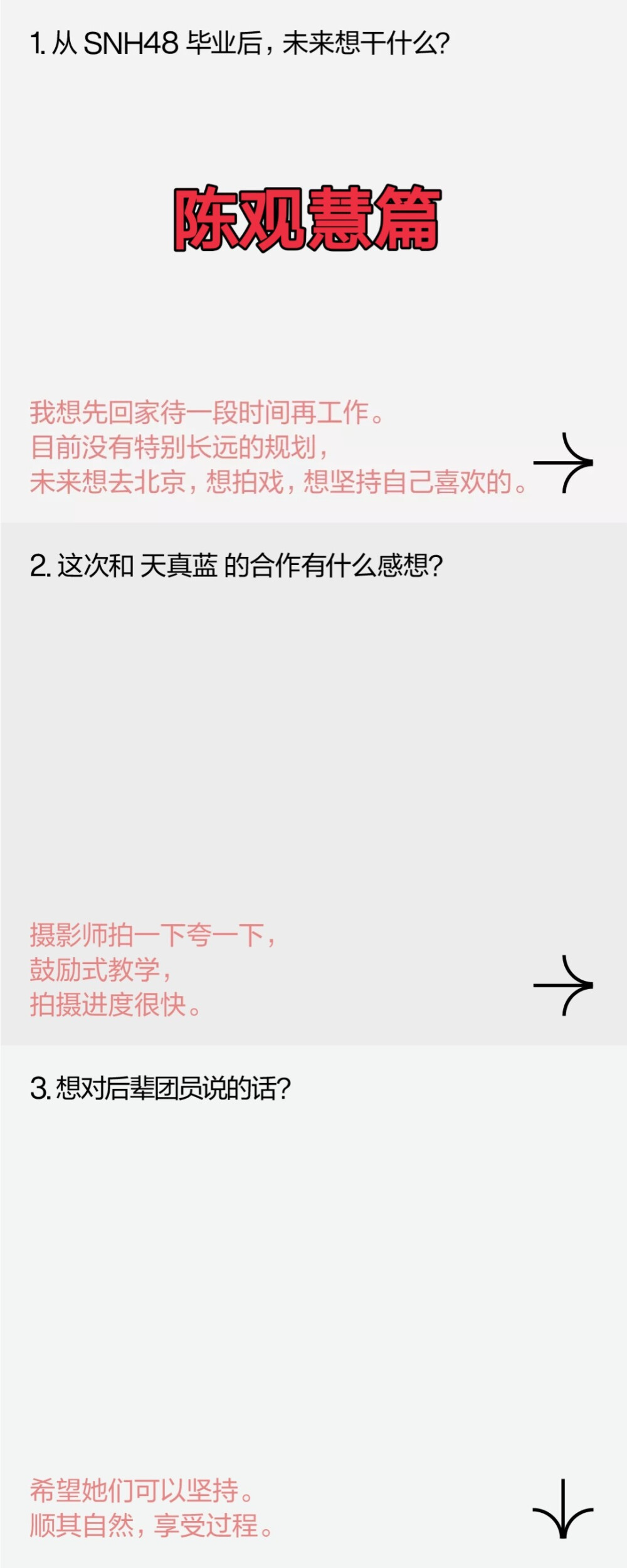 采访篇:证件照:陈观慧 陈思 戴萌 莫寒 孔肖吟 钱蓓婷 邱欣怡 张语格 吴哲晗（许佳琪 徐晨辰 李宇琪因行程原因未参与）