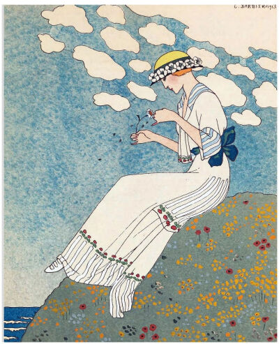 George Barbier
他是20世纪初法国伟大的插画家之一，
以描绘巴黎时装的装饰画而闻名，
同时还涉猎戏剧、电影、芭蕾舞的服饰设计。
