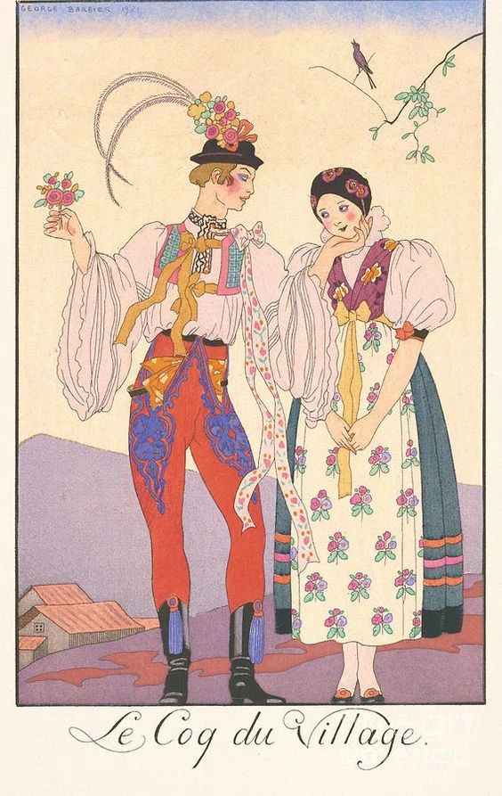 George Barbier
他是20世纪初法国伟大的插画家之一，
以描绘巴黎时装的装饰画而闻名，
同时还涉猎戏剧、电影、芭蕾舞的服饰设计。
