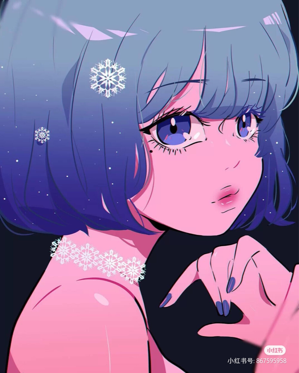 插画师:stephanie 动漫头像少女