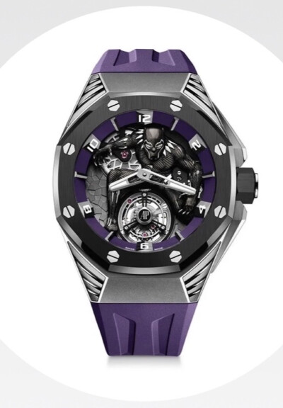 Audemars Piguet
Royal Oak Concept Black Panther Flying Tourbillon
黑色喷砂钛合金陀飞轮腕表