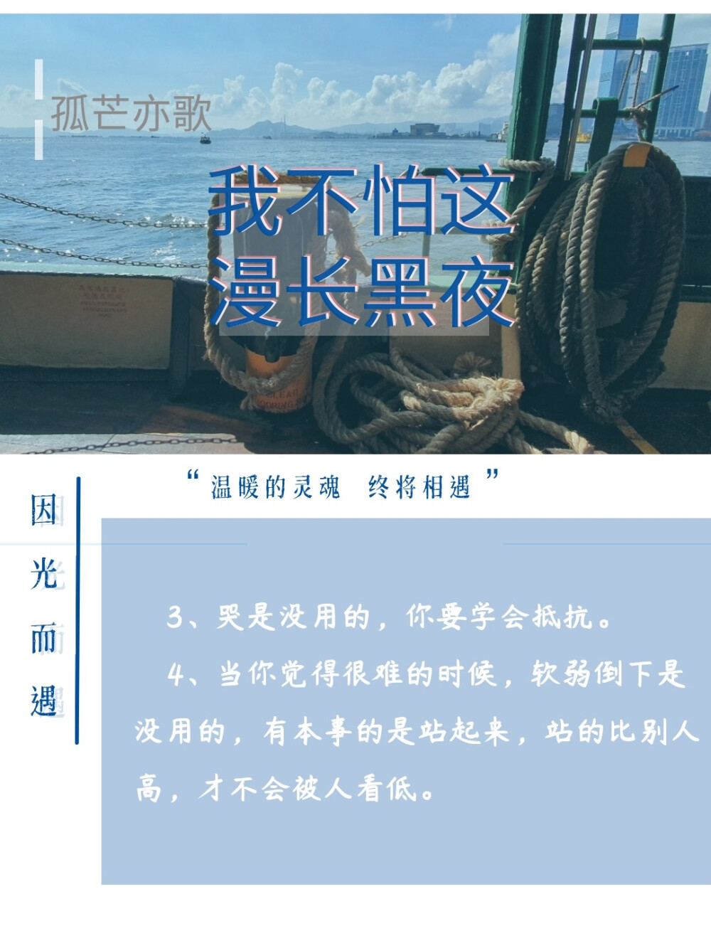 今日份书摘——苑子豪《我不怕这漫长黑夜》。