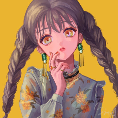 CG 插画 女生头像