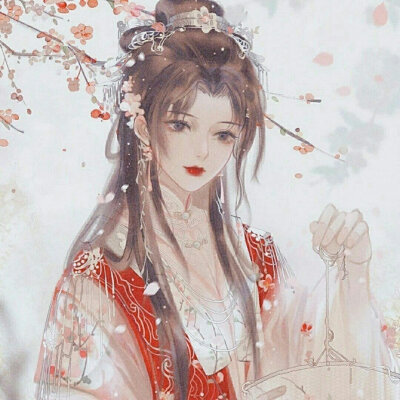 绝美古风女头 手绘头像插画分享 ​