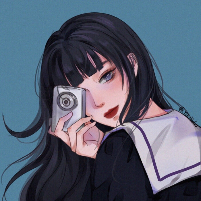 CG 插画 女生头像