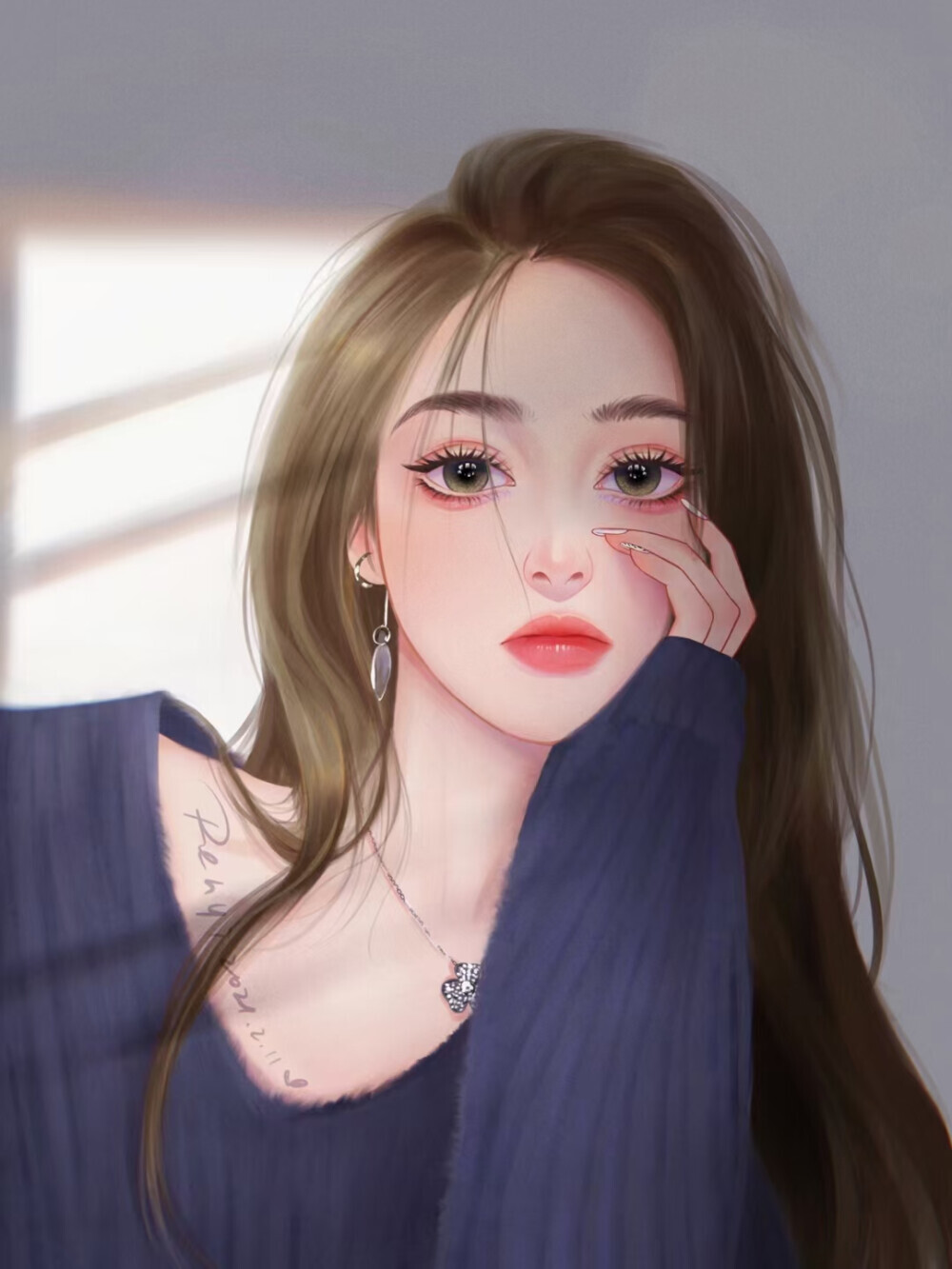 CG 插画 女生头像