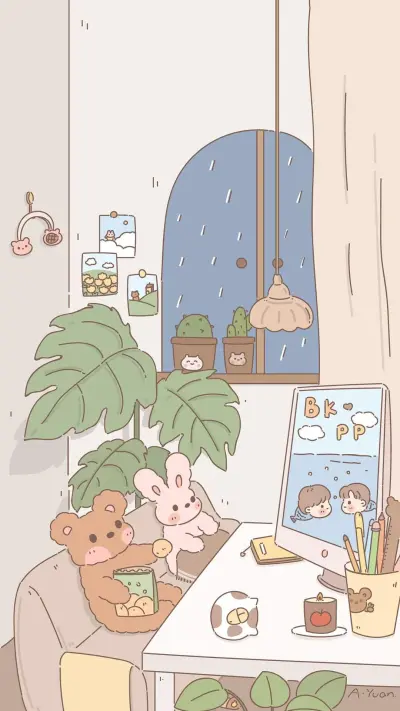 动漫壁纸治愈可爱卡通