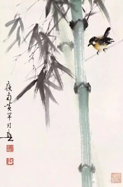 京派画家田世光的竹
.................................................
田世光（1916年10月—1999年7月）号公炜，祖籍山东乐陵，世居北京西海淀六郎庄。师承张大千、赵梦朱、吴镜汀、于非闇、齐白石诸先生。早年…