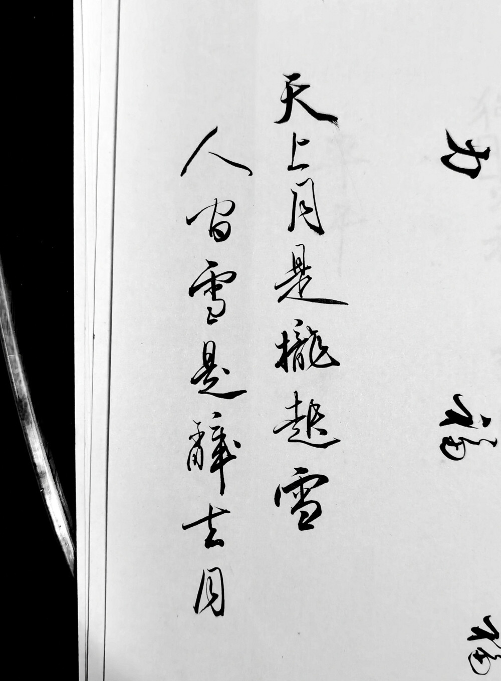 别来无恙 你在心上
（图字by叹书）