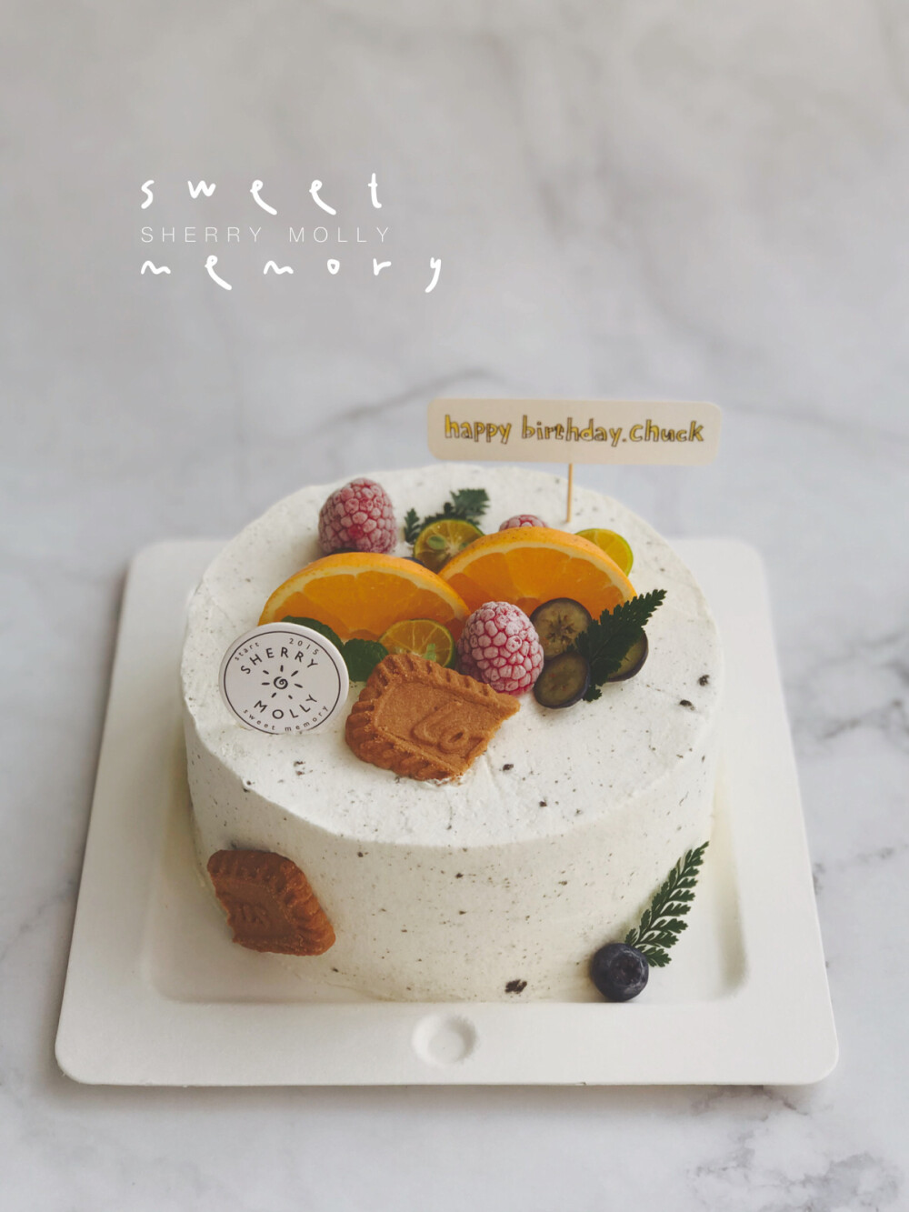 #SHERRYMolly家の下午茶# —『原味cake』给男生的生日cake～奥利奥奶油 不甜不腻 细细品 还有微微咸味