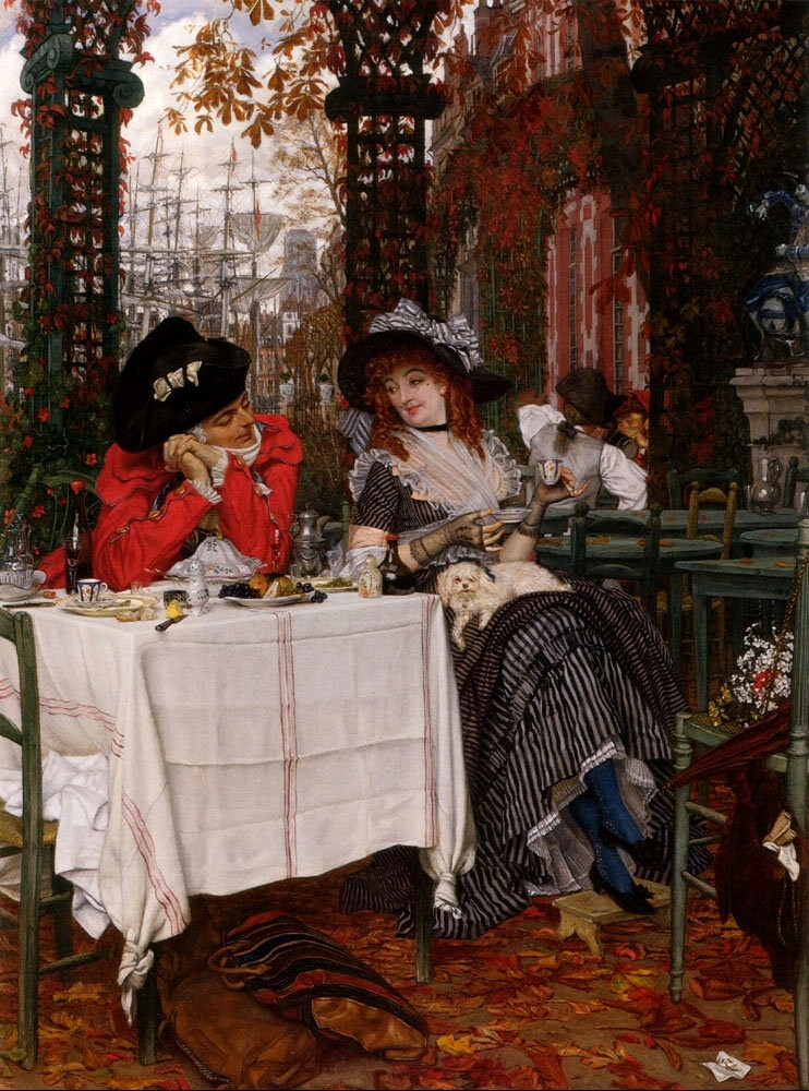 詹姆斯·天梭（James Tissot）绘画作品欣赏。