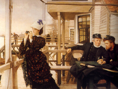 詹姆斯·天梭（James Tissot）绘画作品欣赏。