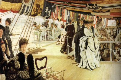 詹姆斯·天梭（James Tissot）绘画作品欣赏。