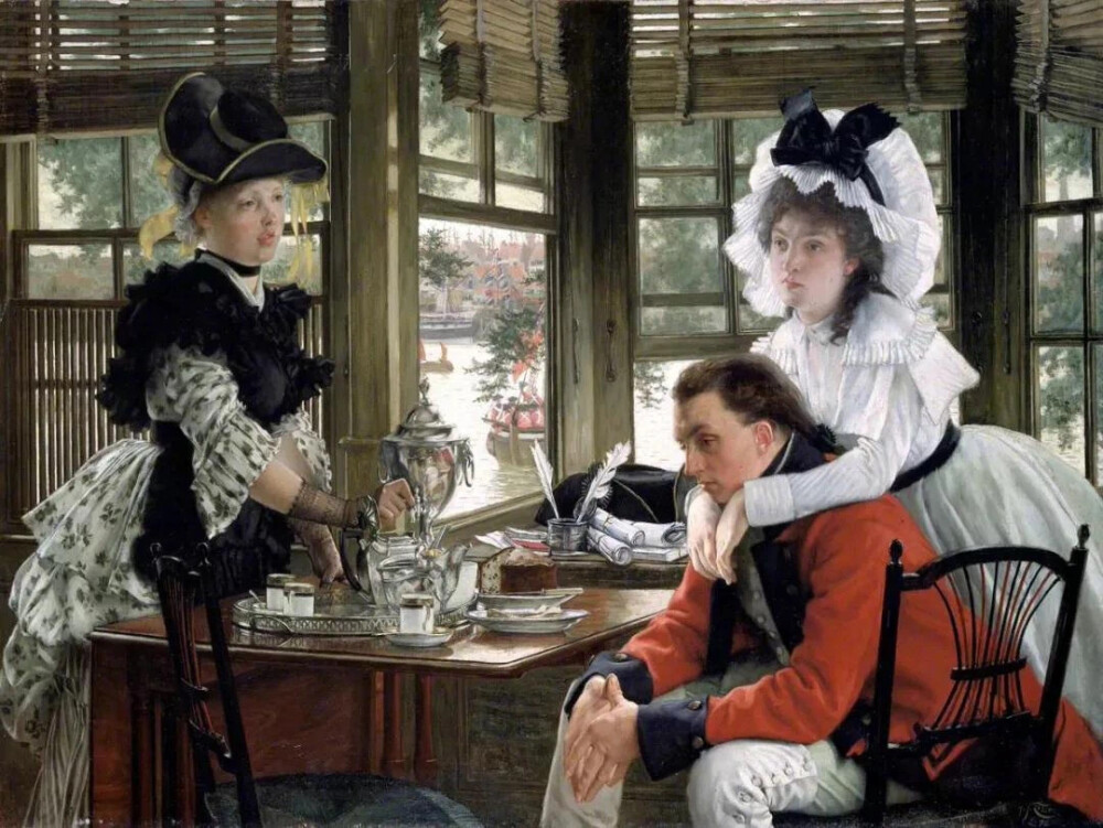 詹姆斯·天梭（James Tissot）绘画作品欣赏。