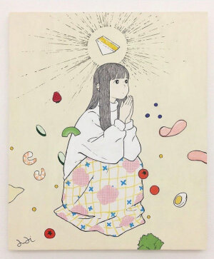 一组可爱女孩主题插图
 ins：awaiwaiwai
​ 