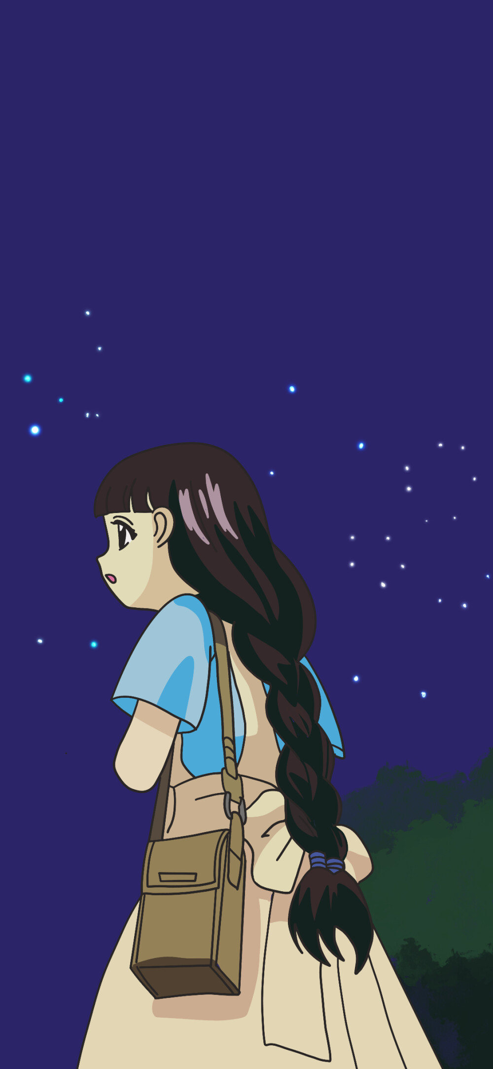 迎着风，让它吹走隐痛，唤来美梦，那夜空中的星空，像鱼儿一样游动，穿梭在你我心中，宝贝，让我们迎着风，感受这些许的轻松。
第320期大道寺知世壁纸分享。侵权删。