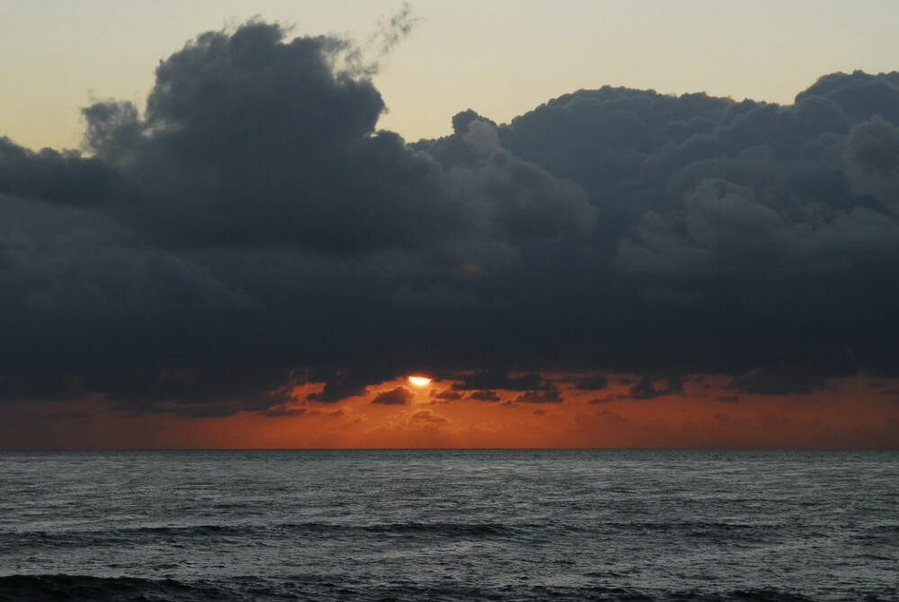 Sunset from Sunset Cliffs at Ocean Beach, CA.