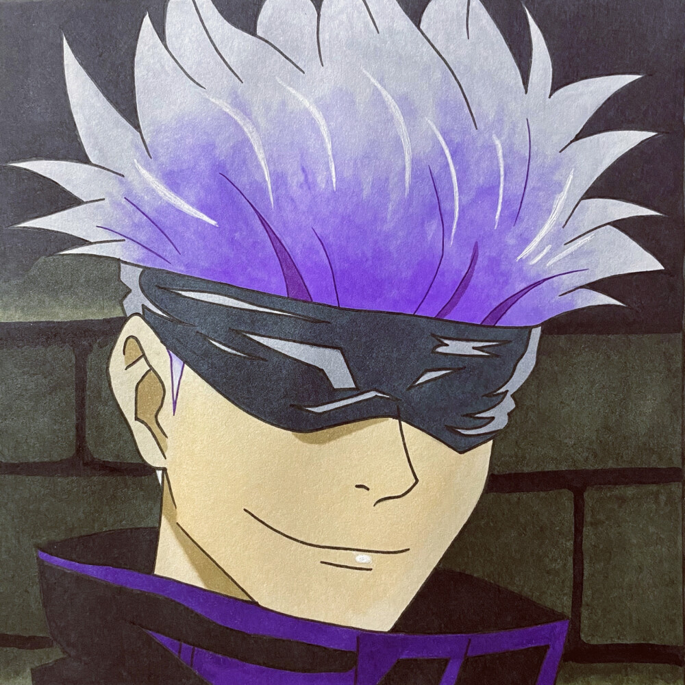 咒术回战 | 五条悟 | 手绘,画画过程在抖音,快手,小红书:画渣亚琳儿