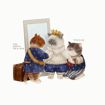 
Instagram分享手绘插画猫咪可爱韩国
插画师推荐，幸福的猫咪
cr： nyangsongi
