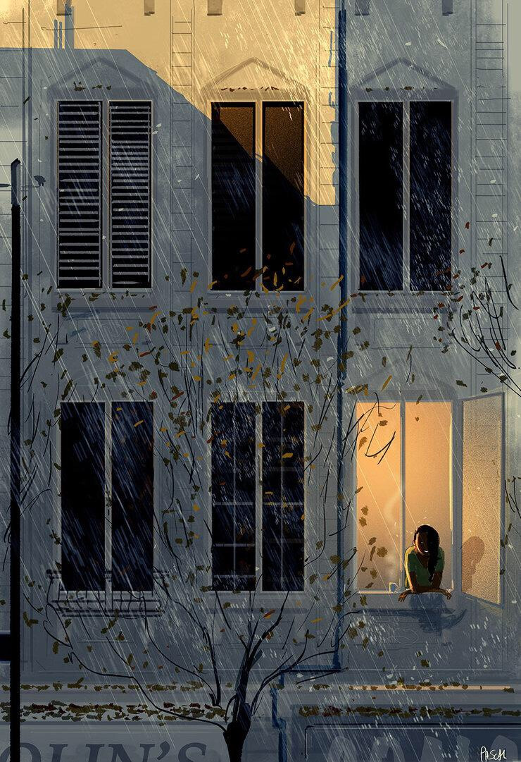 第一千三百五十六期-parcel 美国插画师 唯美的故事插画