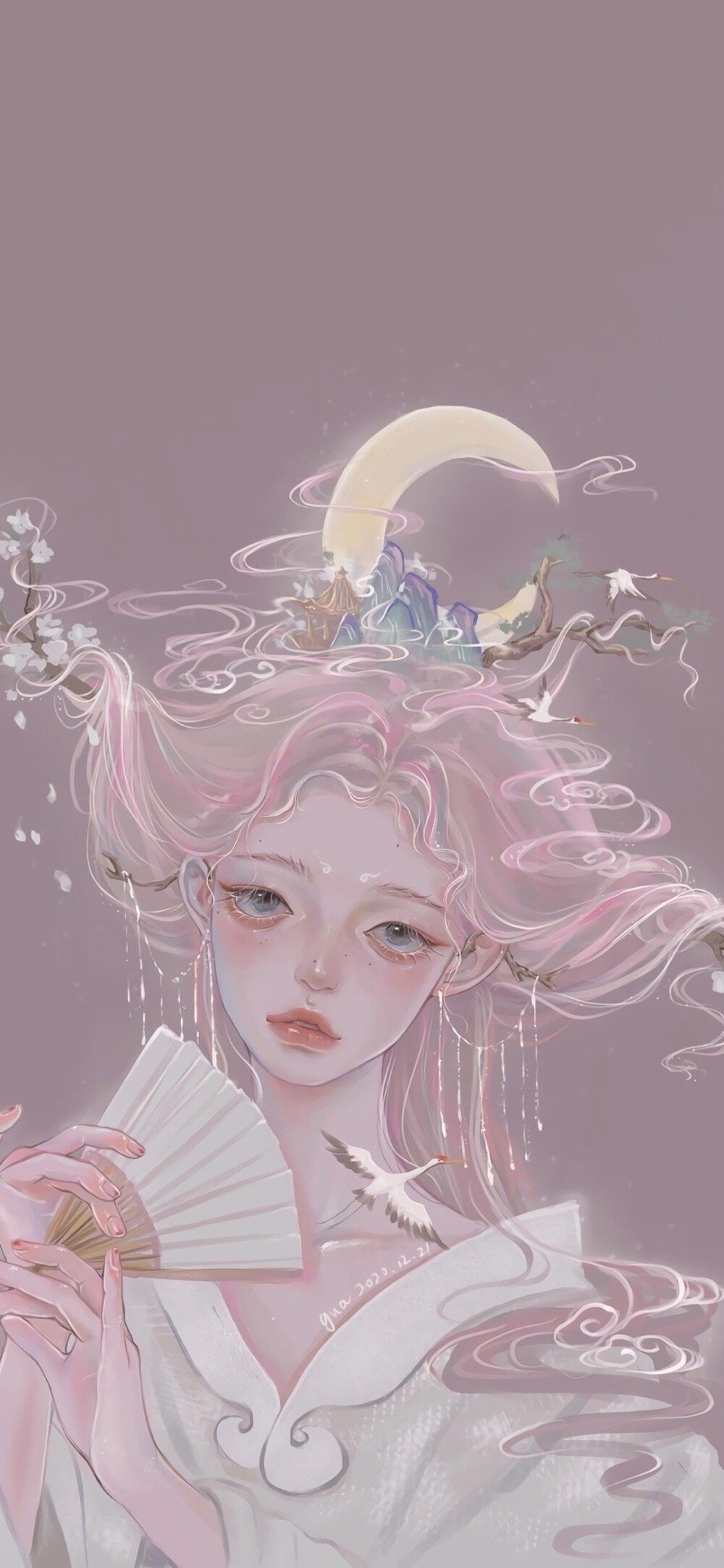 插画壁纸～少女心，美腻