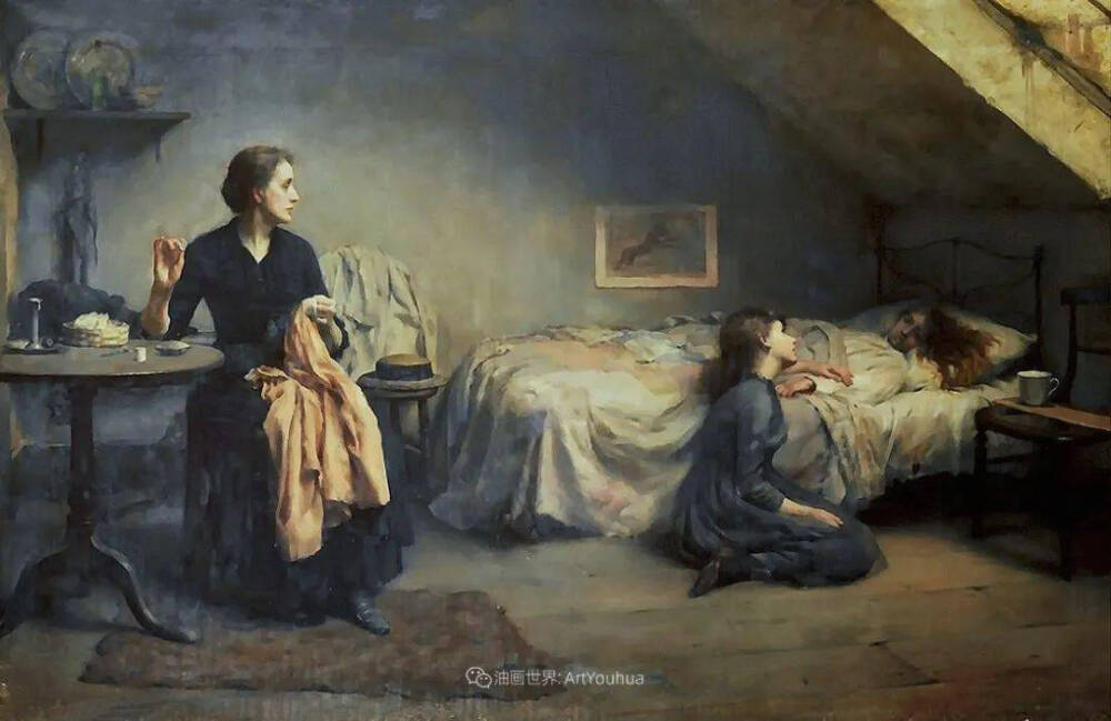 托马斯·本杰明·肯宁顿（Thomas Benjamin Kennington）绘画作品欣赏。