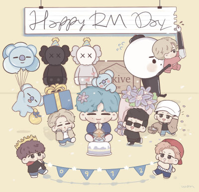 金南俊手绘,搜图不易，留图请点赞，专辑内所有图片均有才阿米所绘，我只是图片搬运工，只留作欣赏