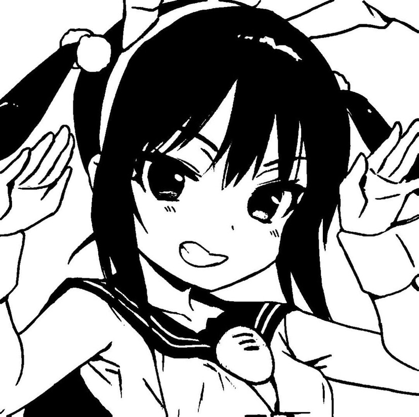 嘴硬的小朋友只能偷偷难过
/漫画头像/动漫女头/黑白头像