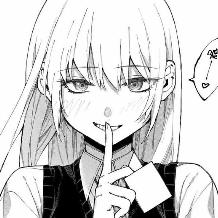 嘴硬的小朋友只能偷偷难过
/漫画头像/动漫女头/黑白头像