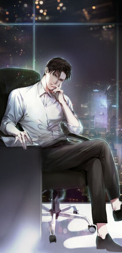 禁欲系动漫美男
气质，高冷