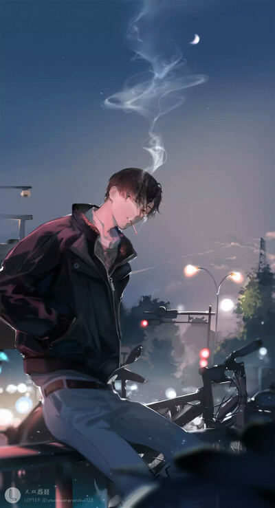 禁欲系动漫美男
气质，高冷