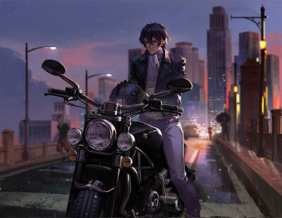 禁欲系动漫美男
气质，高冷