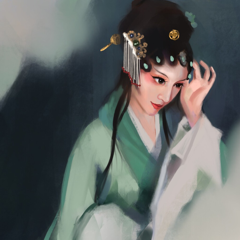 procreate色彩人像