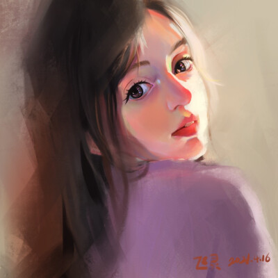 procreate色彩人像