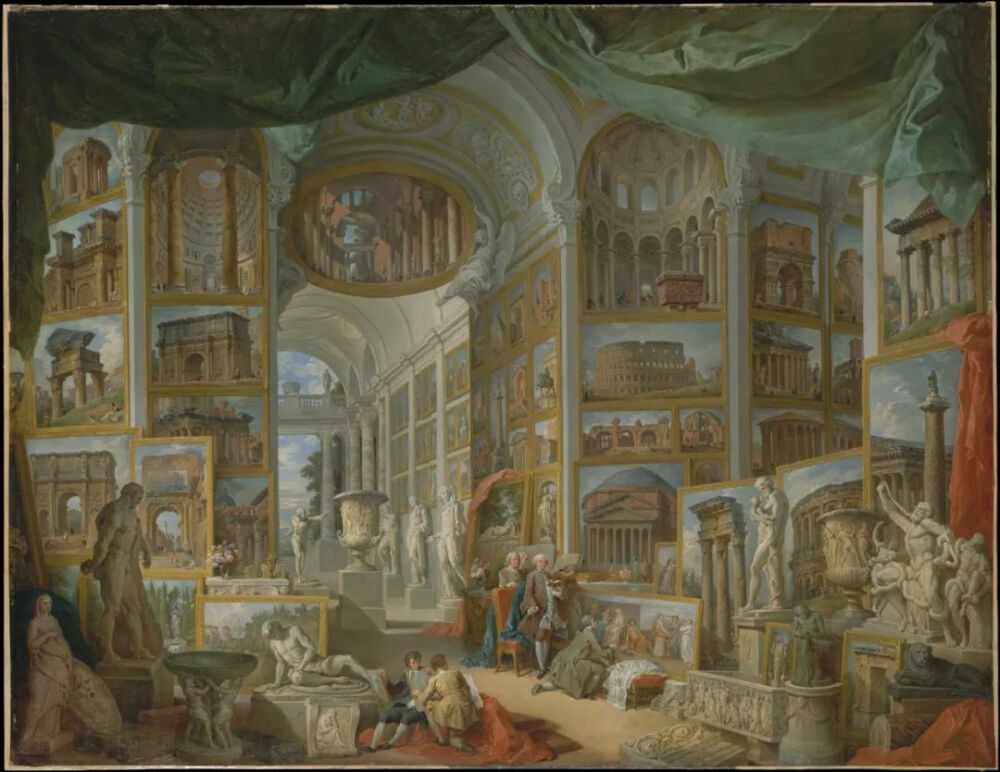 《古罗马》／1757年／Giovanni Paolo Panini／大都会馆藏