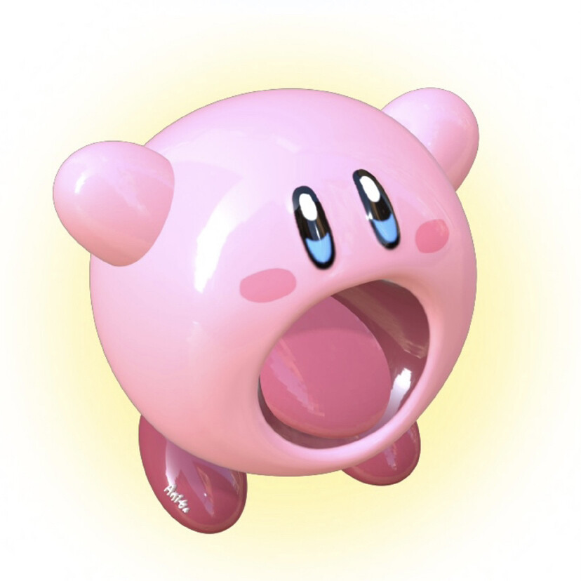 星之卡比超可爱软妹3d立体头像