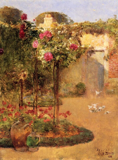 玫瑰园，1888 年