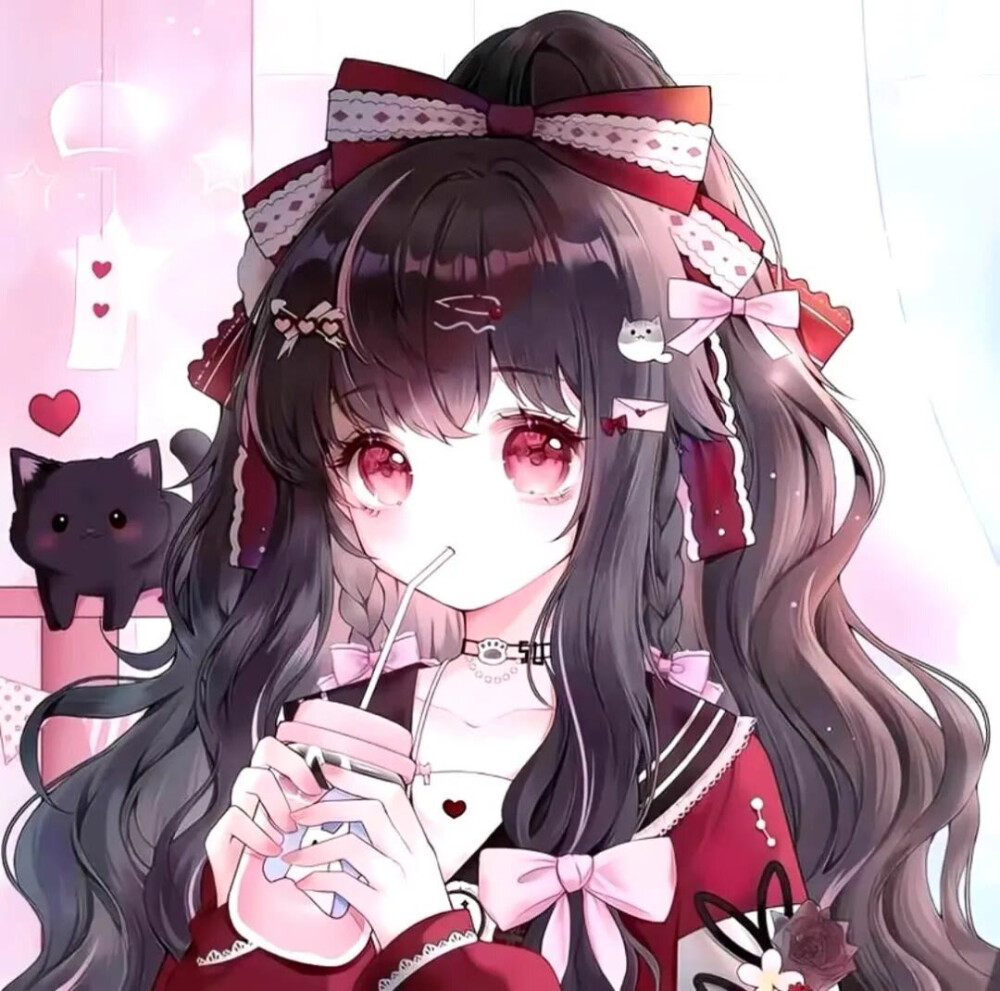 可爱动漫女头三叩九拜为我爱的人祈福挡灾