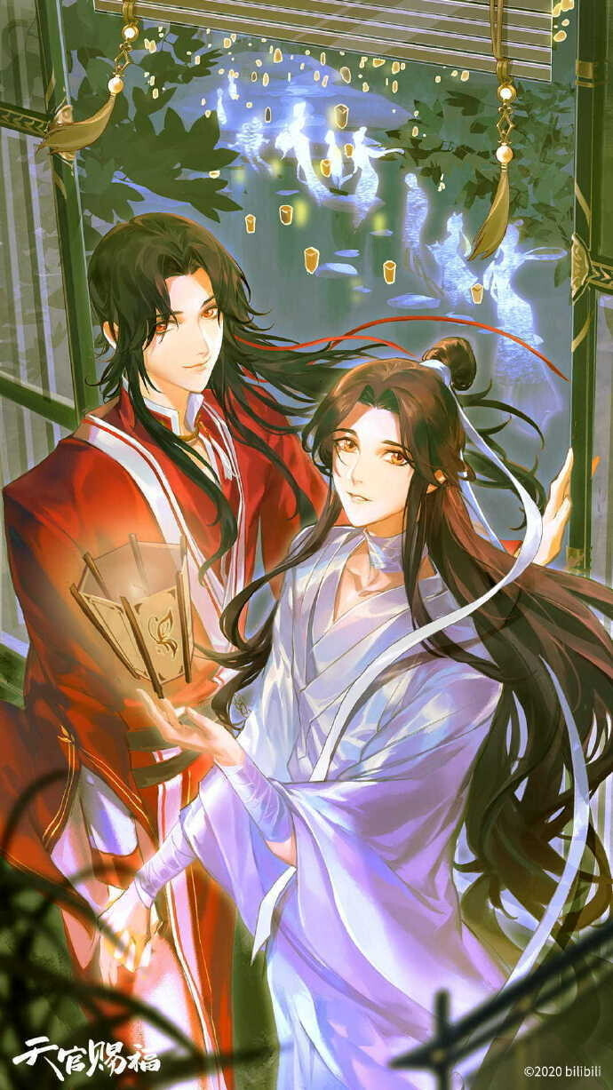 「天官赐福」花城&谢怜 绝美啊啊啊（图源自微博侵删）