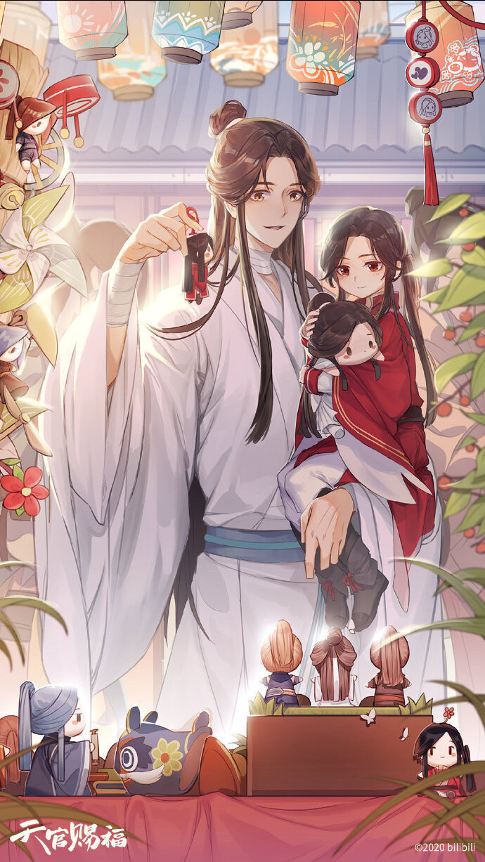 「天官赐福」花城&谢怜 绝美啊啊啊（图源自微博侵删）