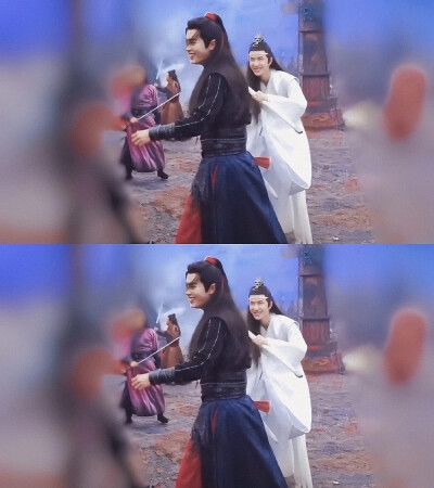 陈情令～～射日之征花絮图片～～忘羡～～
哥哥弟弟打闹日常～～