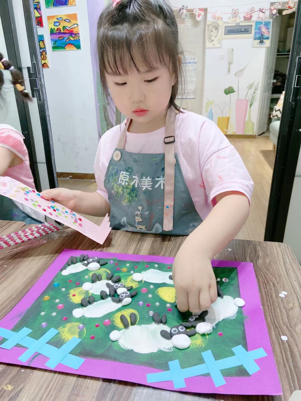 创意儿童画，粘土作品，儿童画