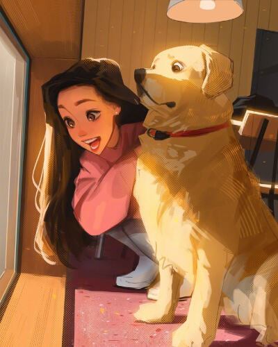 插画师 Sam Yang 画笔下的理想型女友 ❤️ ​​​