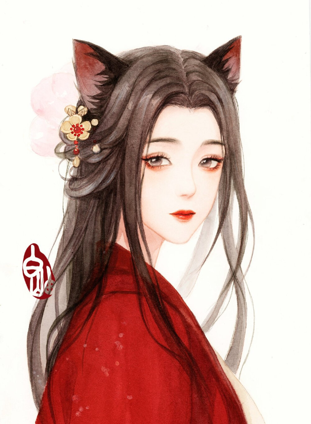 （古风美人）绘师：白岫