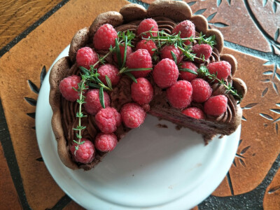 巧克力树莓夏洛特蛋糕