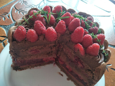 巧克力树莓夏洛特蛋糕